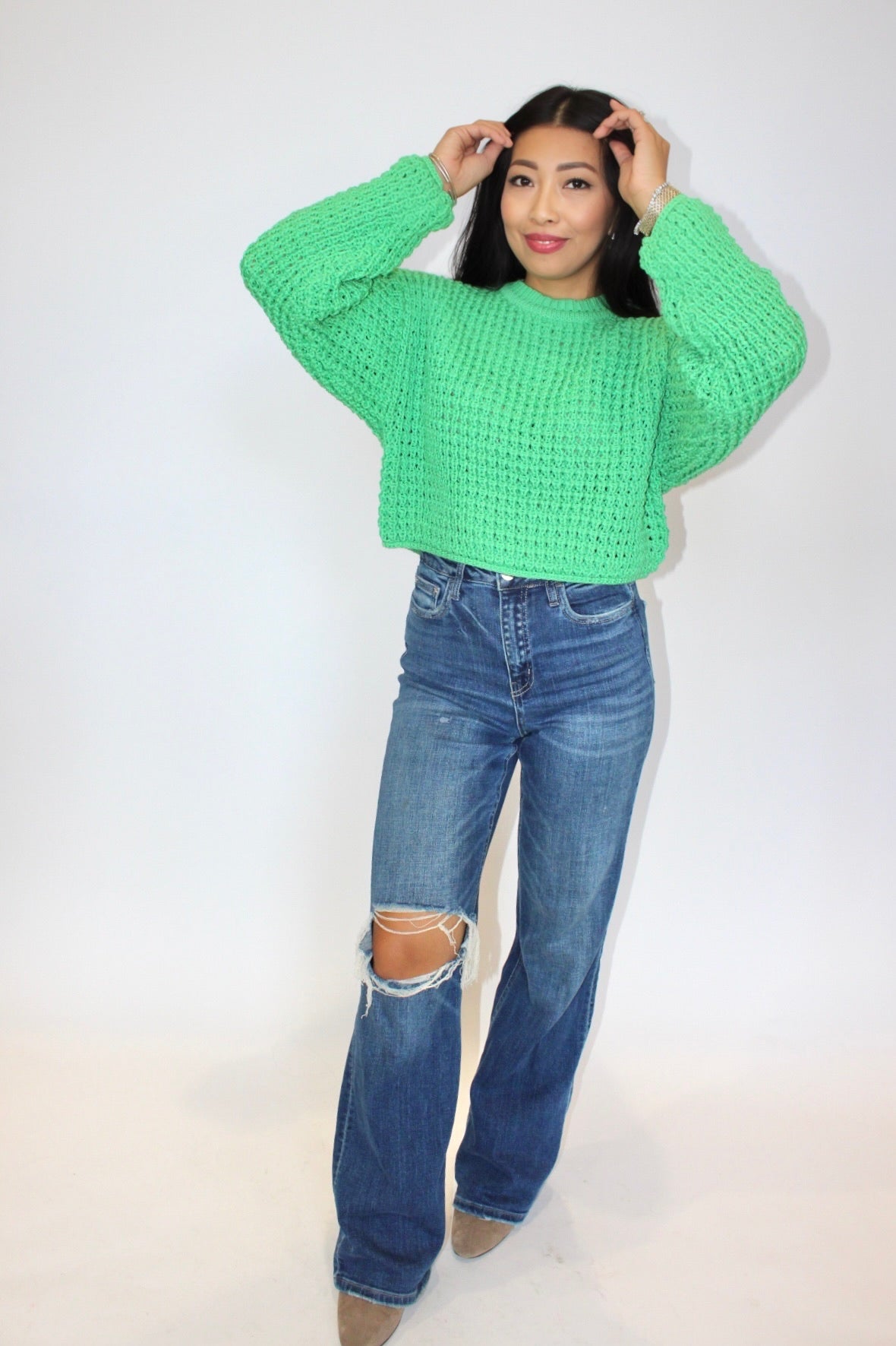 Pistachio Knit Sweater