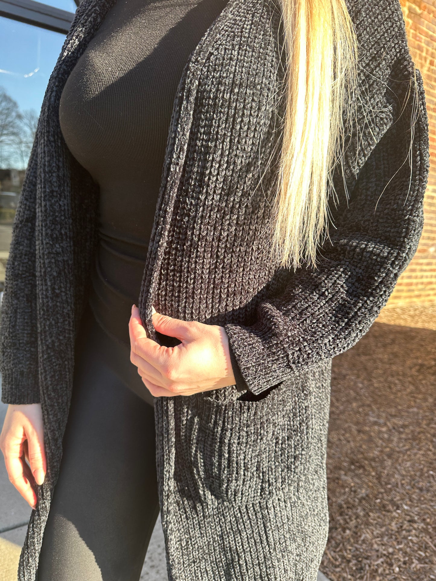 Bethany Black Cozy Cardigan