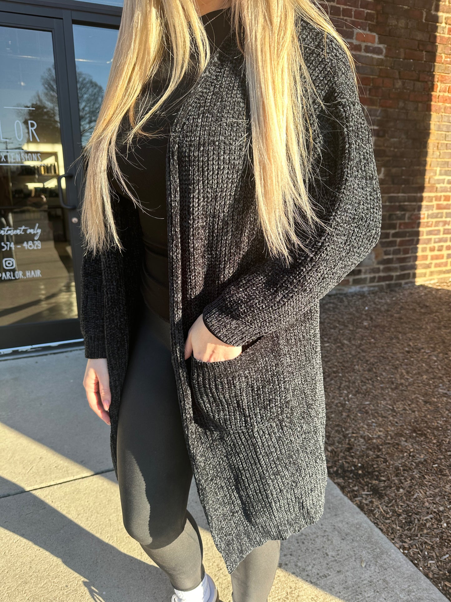 Bethany Black Cozy Cardigan