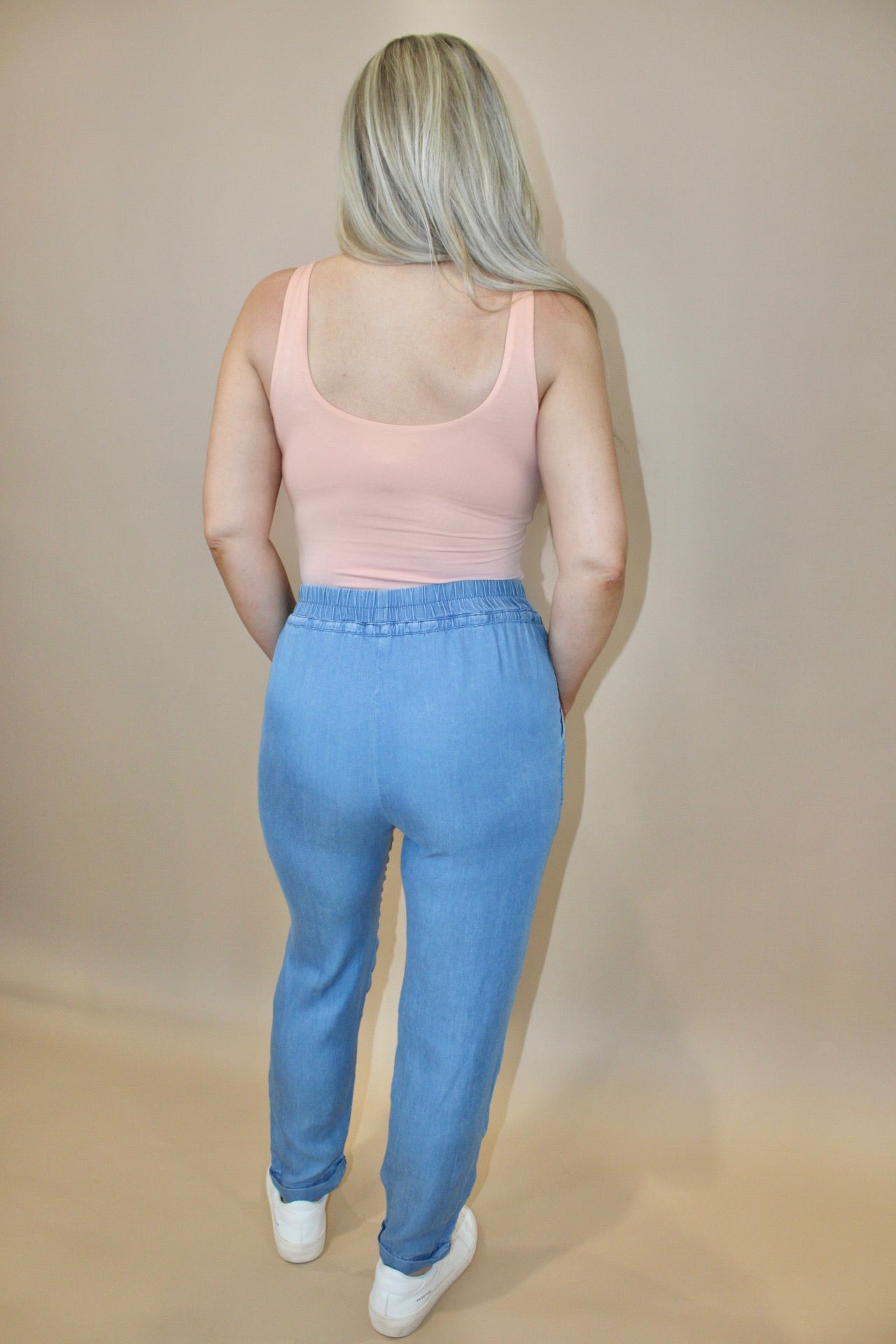 Chambray Ankle Pant