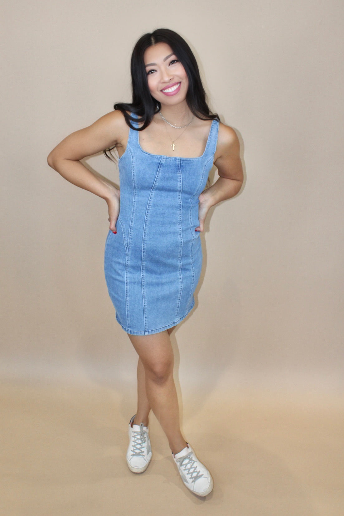 Brittany Denim Mini Dress