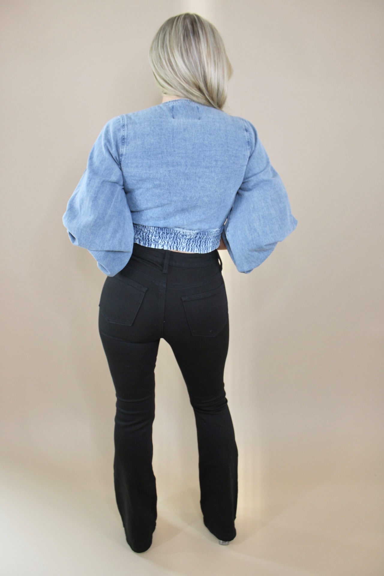 Bishop Denim Crop Top