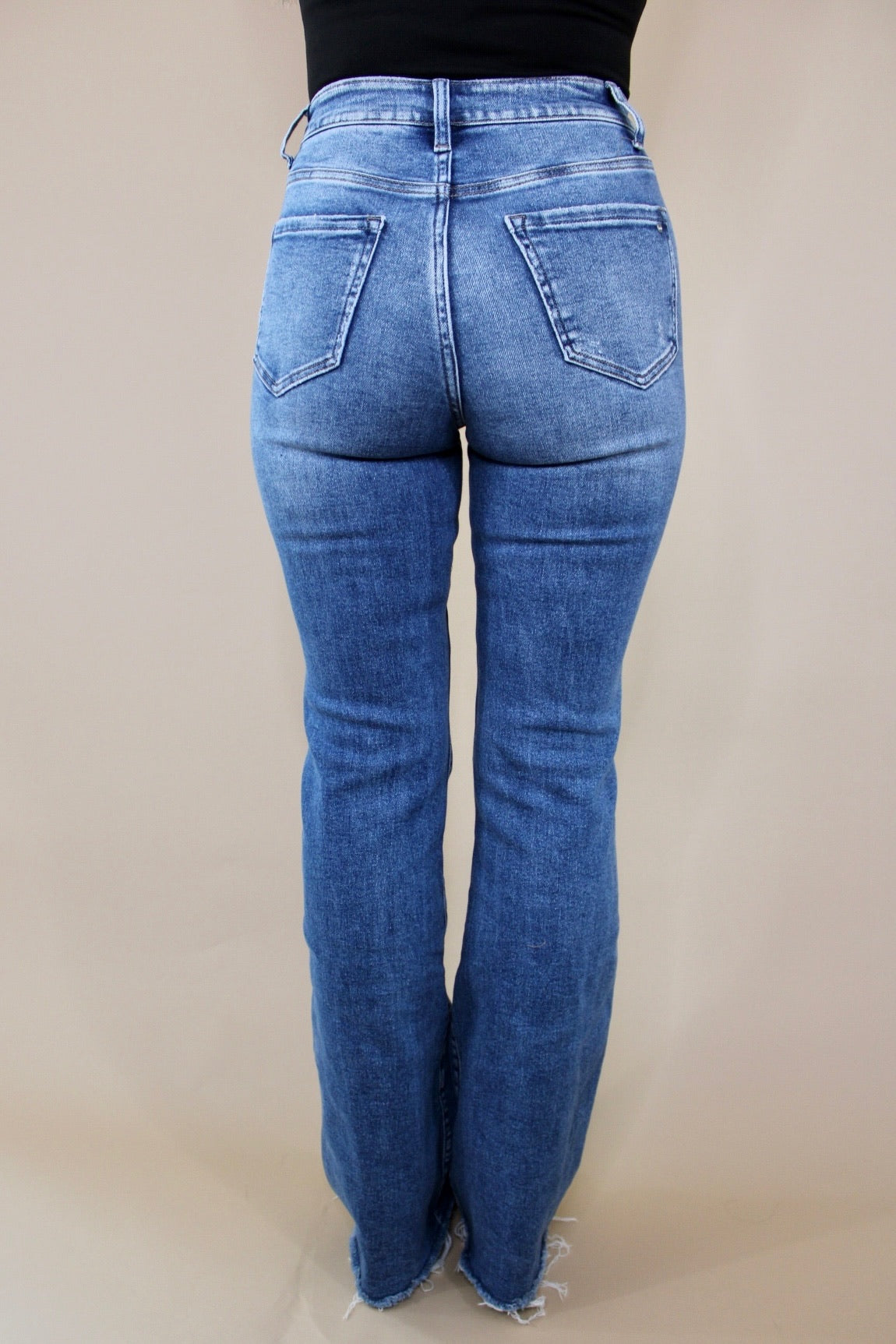 Benegas Distressed Flare Jean