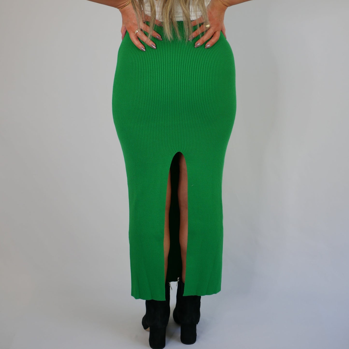 Kelly Green Lawrence Knit Maxi