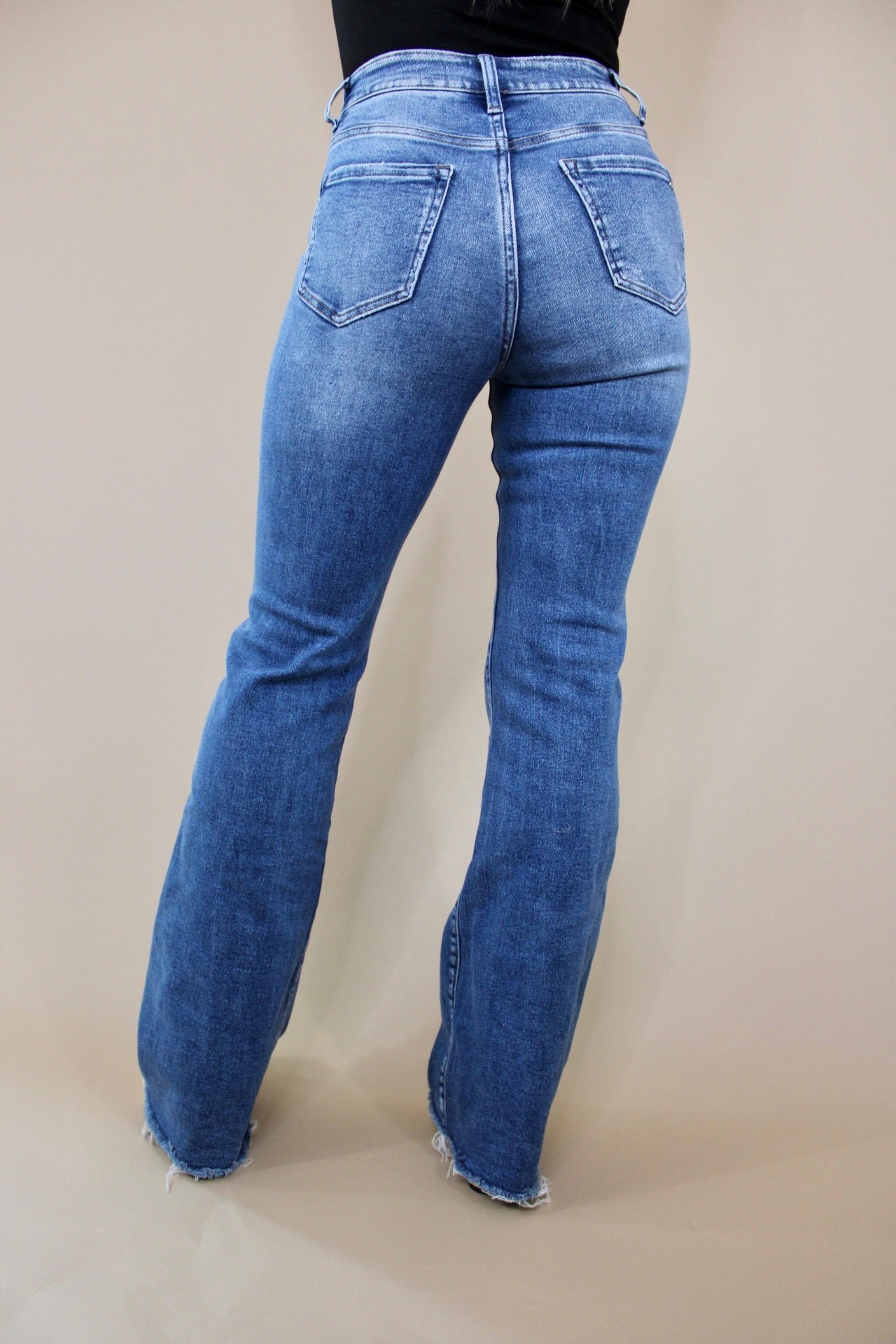 Benegas Distressed Flare Jean