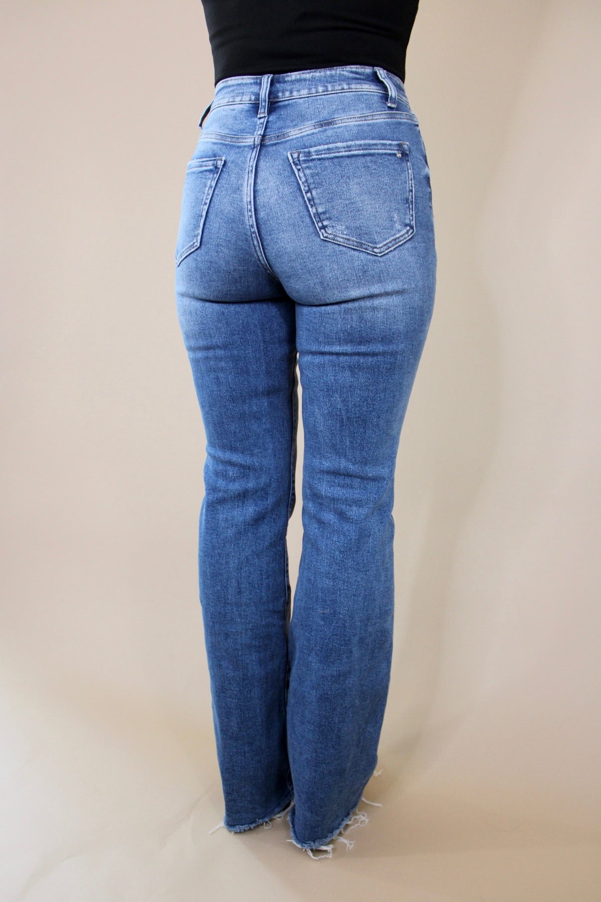 Benegas Distressed Flare Jean